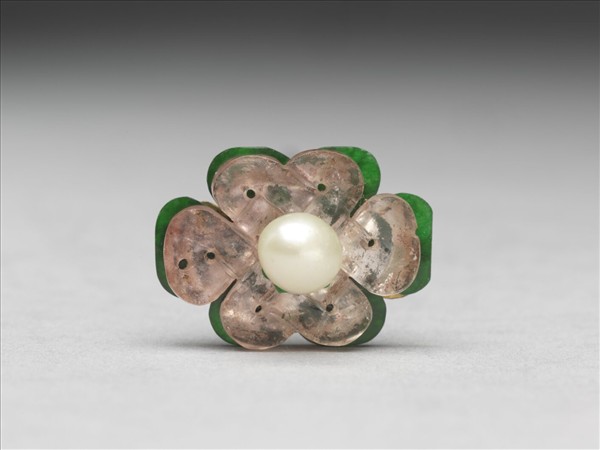 嵌珠翠碧璽花簪