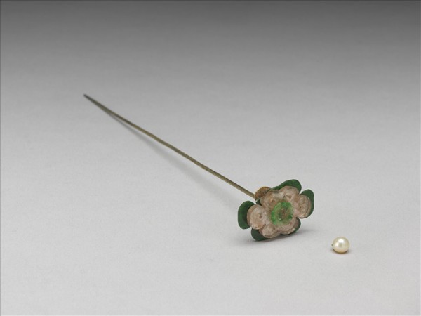 嵌珠翠碧璽花簪