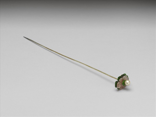 嵌珠翠碧璽花簪