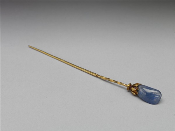 金嵌寶石抱頭蓮簪