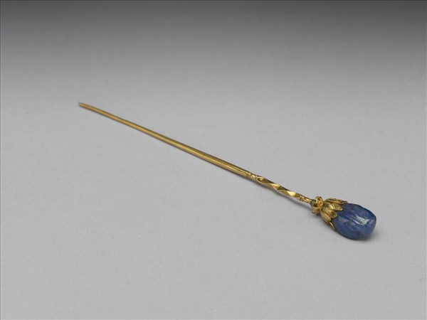 金嵌寶石抱頭蓮簪