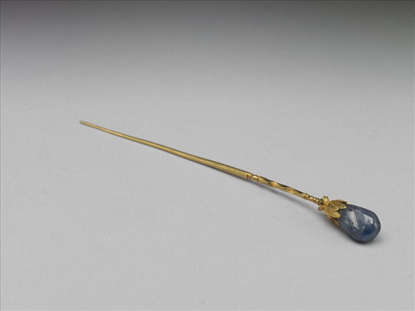 金嵌寶石抱頭蓮簪