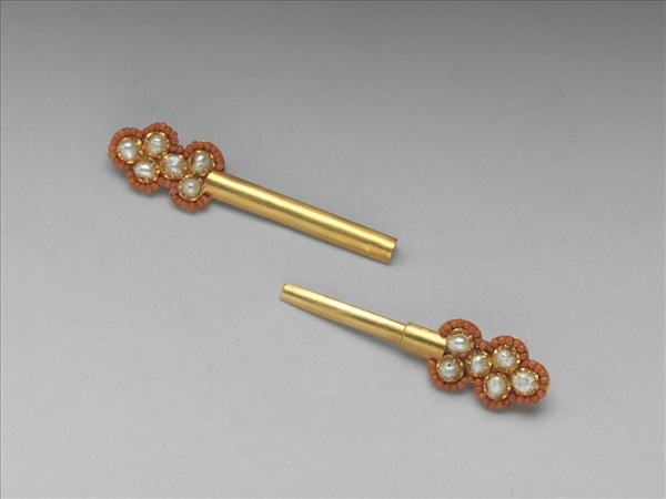 金嵌珊瑚珠簪