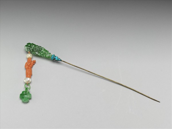 翠玉珊瑚簪