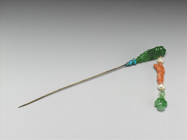 翠玉珊瑚簪