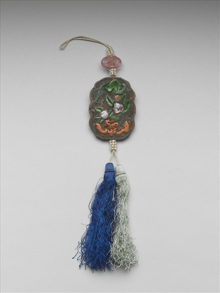 茄楠嵌寶福壽萬年香珮