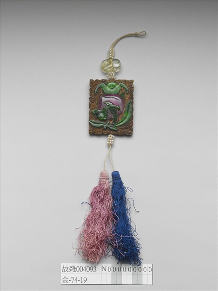 茄楠嵌寶福壽香珮