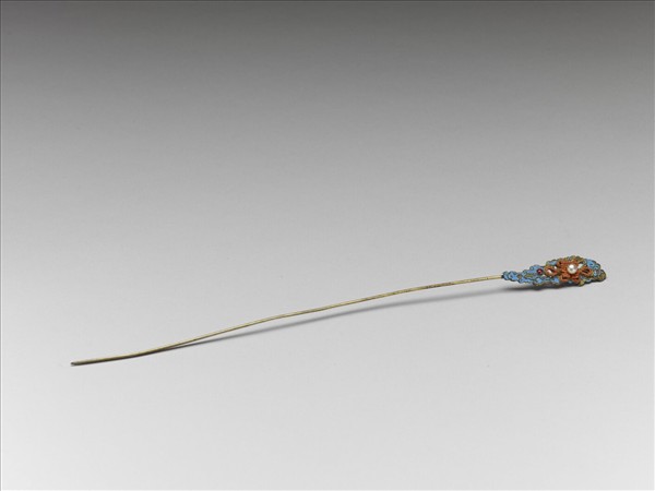 珊瑚米珠囍字嵌珠簪