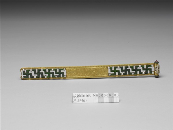 金鑲玉福壽萬年扁方