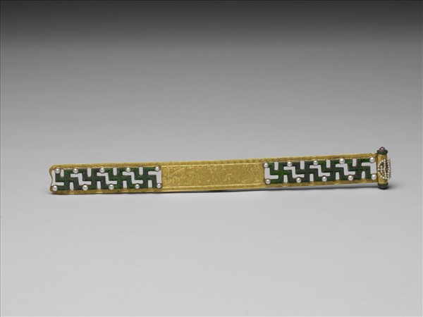 金鑲玉福壽萬年扁方