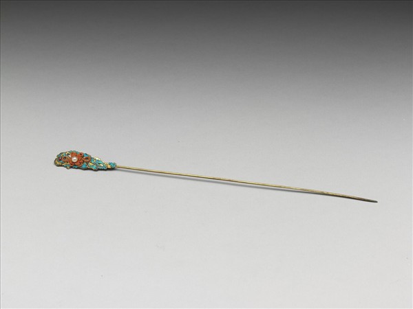 珊瑚米珠囍字嵌珠簪