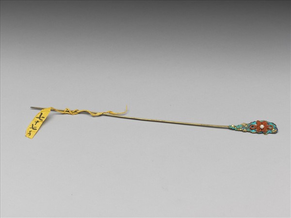 珊瑚米珠囍字嵌珠簪