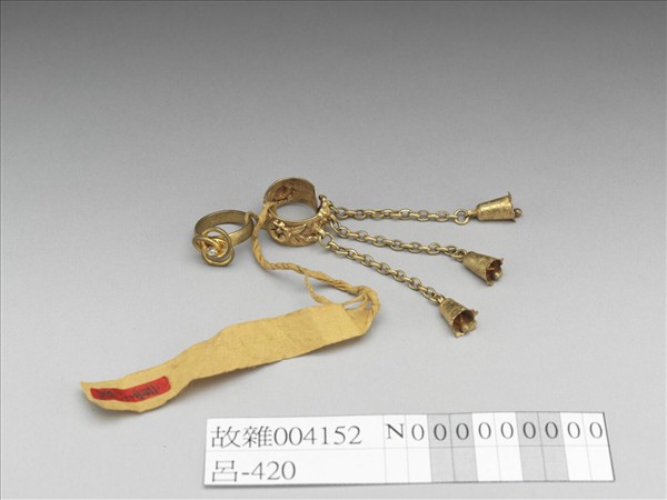 銀鍍金戒指（二枚）