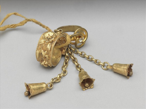 銀鍍金戒指（二枚）