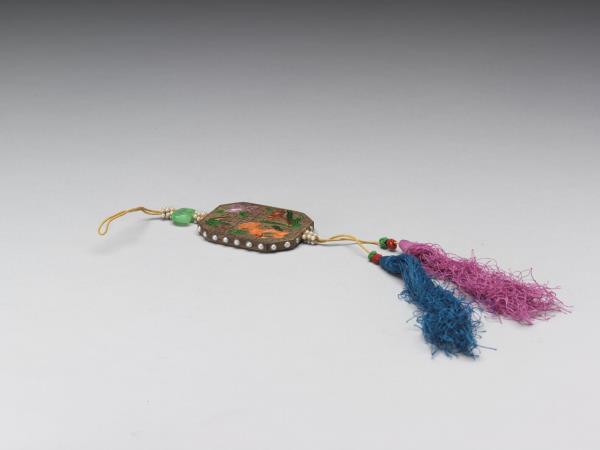 茄楠木楠嵌寶芝仙福壽佩