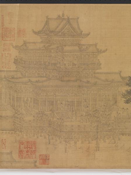 元王振鵬龍舟圖　卷