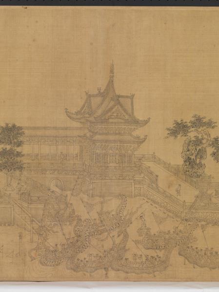 元王振鵬龍舟圖　卷