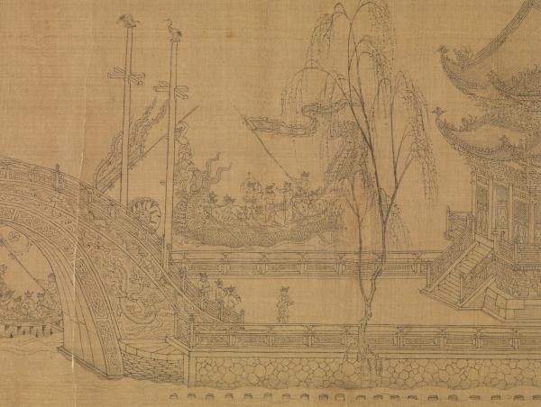 元王振鵬龍舟圖　卷