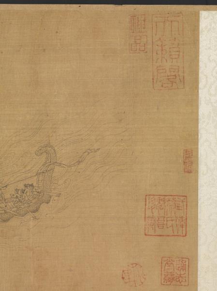 元王振鵬龍舟圖　卷