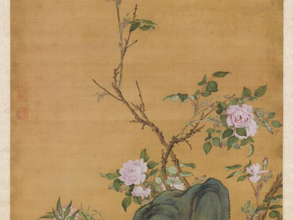 清郎世寧萬壽長春　軸