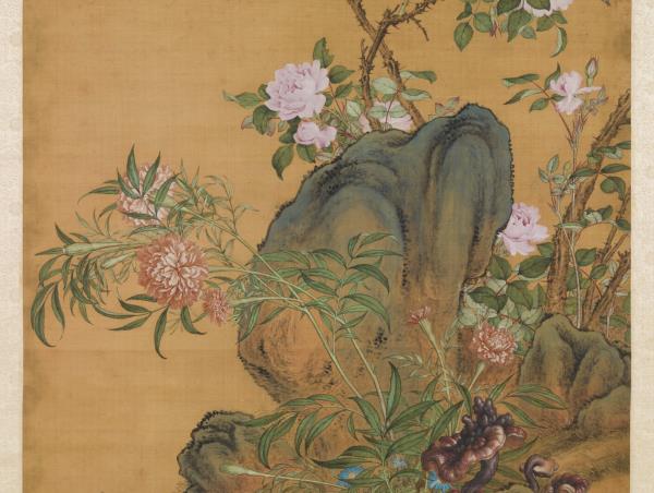 清郎世寧萬壽長春　軸