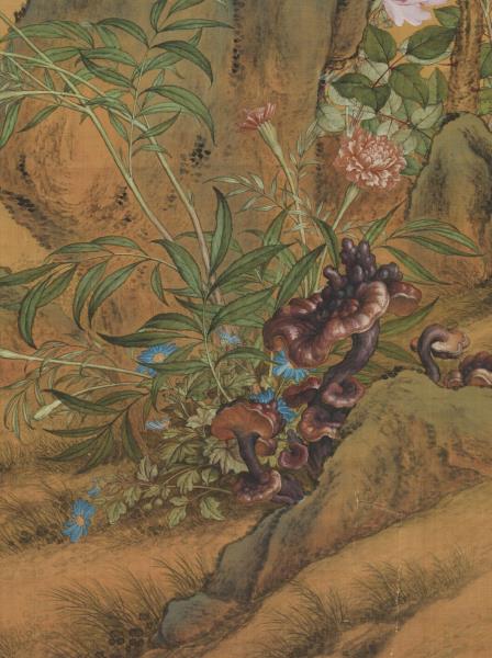 清郎世寧萬壽長春　軸