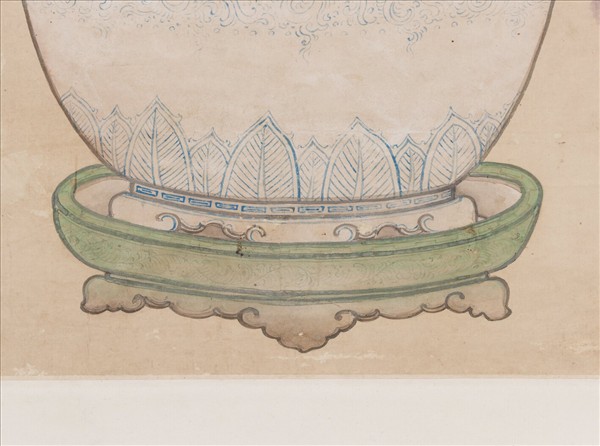 清蔣檙盆蘭　軸