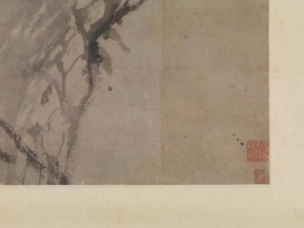 明沈周古松圖　軸