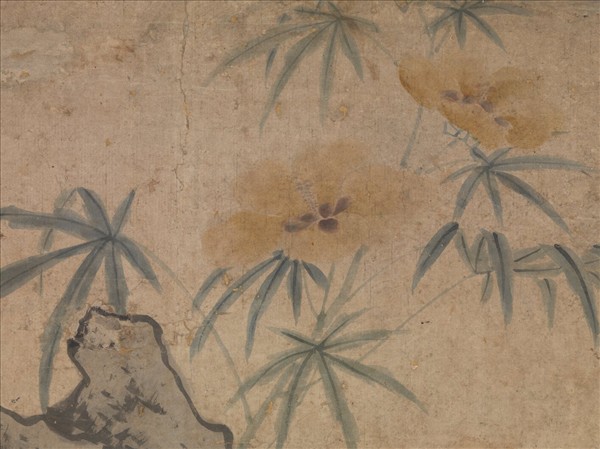 明沈周放鴿圖　軸