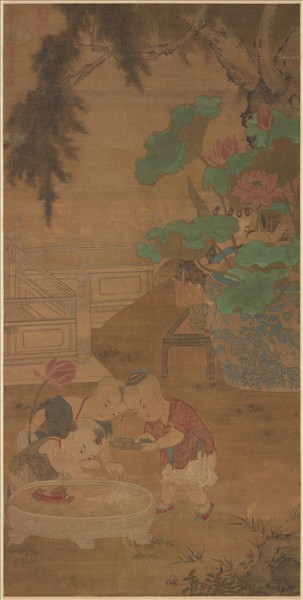 宋人子孫和合圖　軸