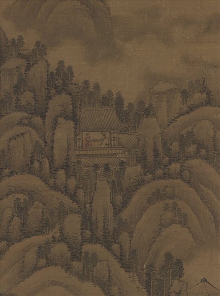 明沈周天平聽雨圖　軸