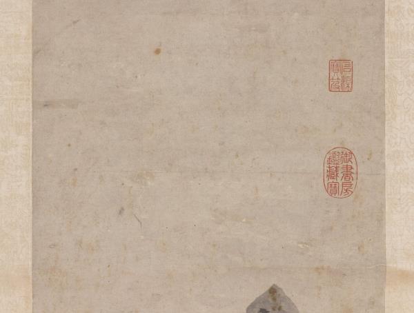 明沈周秋林讀書　軸