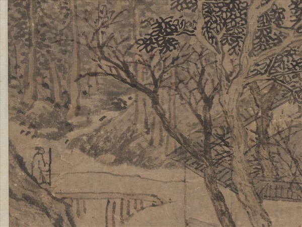 明沈周杏林書館　軸