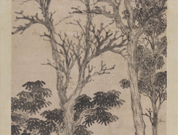 明沈周汲泉煮茗圖　軸