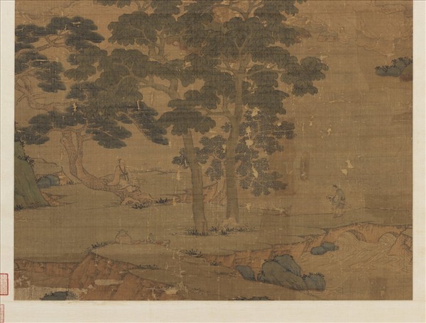 明沈周待琴圖　軸