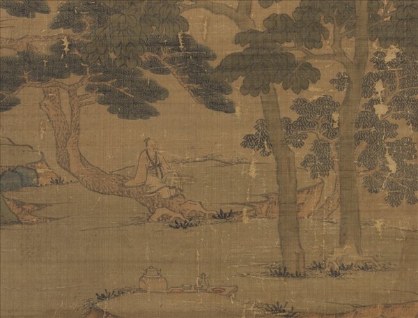 明沈周待琴圖　軸