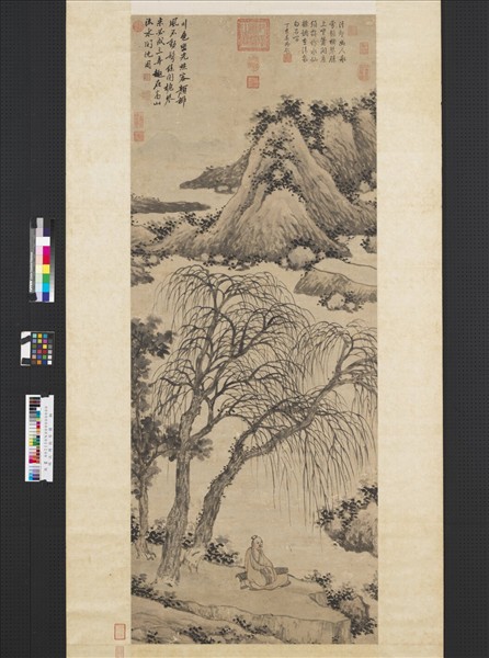 明沈周抱琴圖　軸