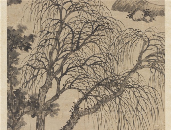 明沈周抱琴圖　軸