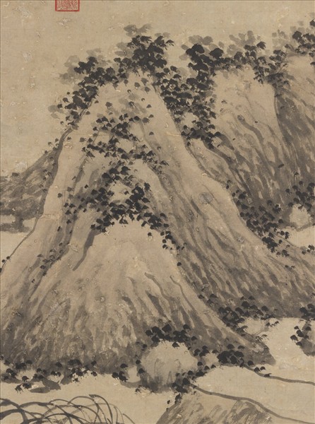 明沈周抱琴圖　軸