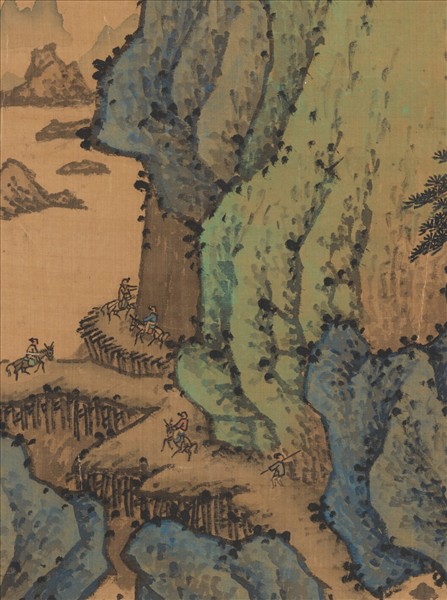 明沈周畫山水　軸