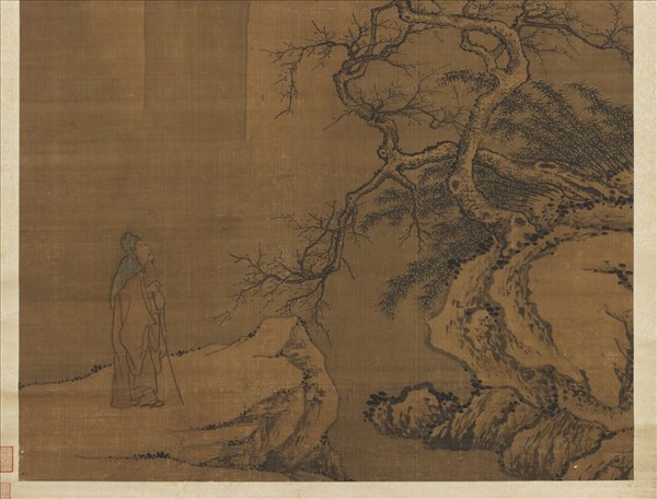 明沈周畫尋梅圖　軸