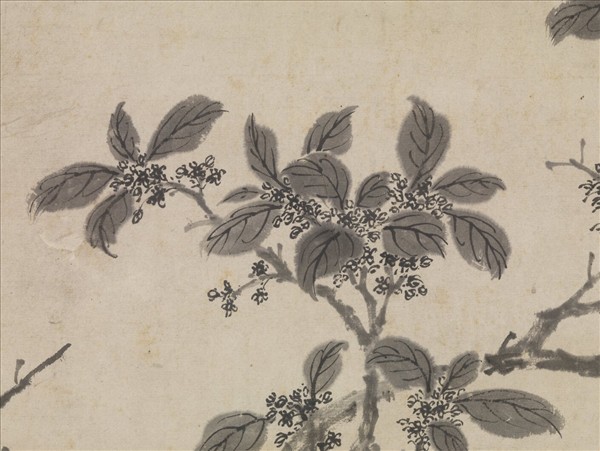 明沈周金粟晚香圖　軸