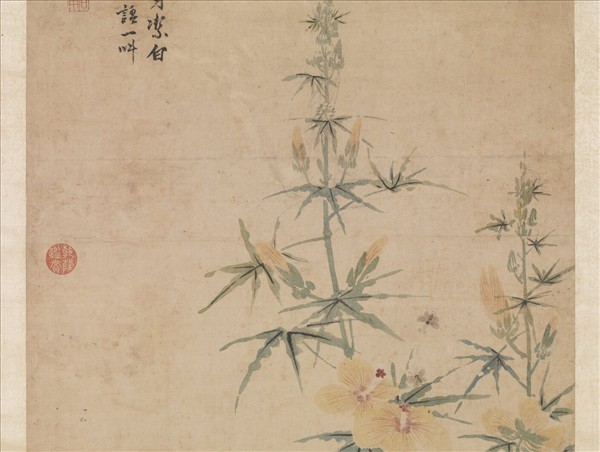 明沈周畫雞　軸