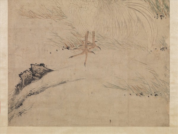 明沈周畫雞　軸