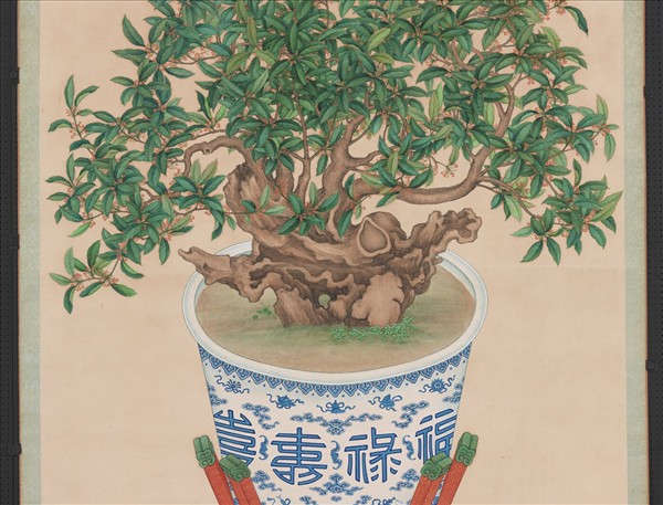 清沈全畫桂花　軸