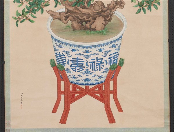 清沈全畫桂花　軸