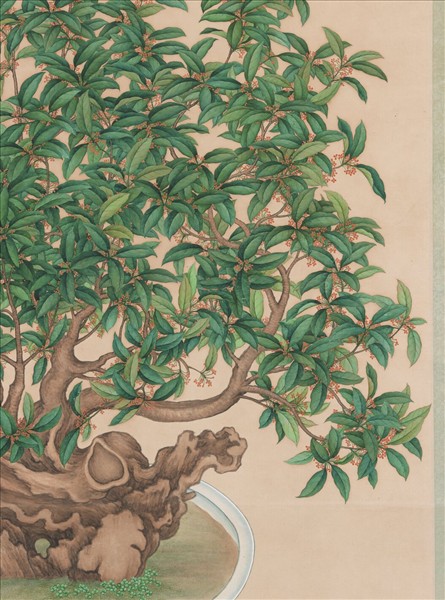 清沈全畫桂花　軸