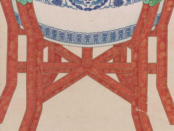 清張愷畫盆桂　軸