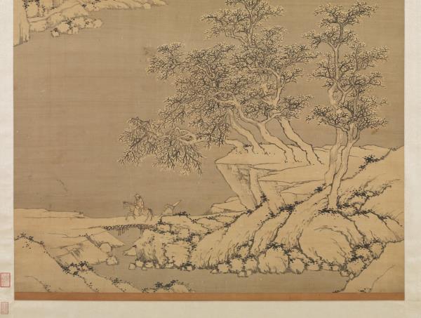 明沈周畫雪景　軸