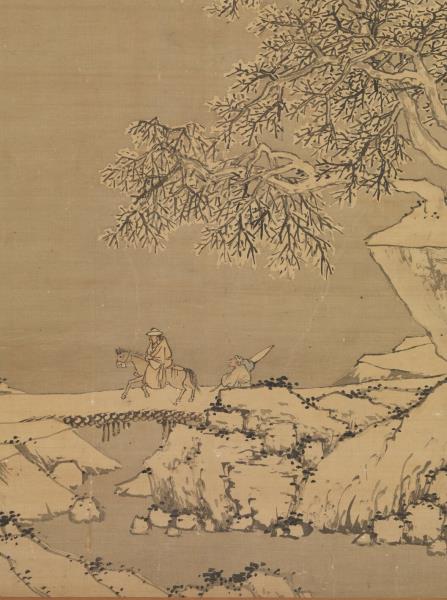 明沈周畫雪景　軸